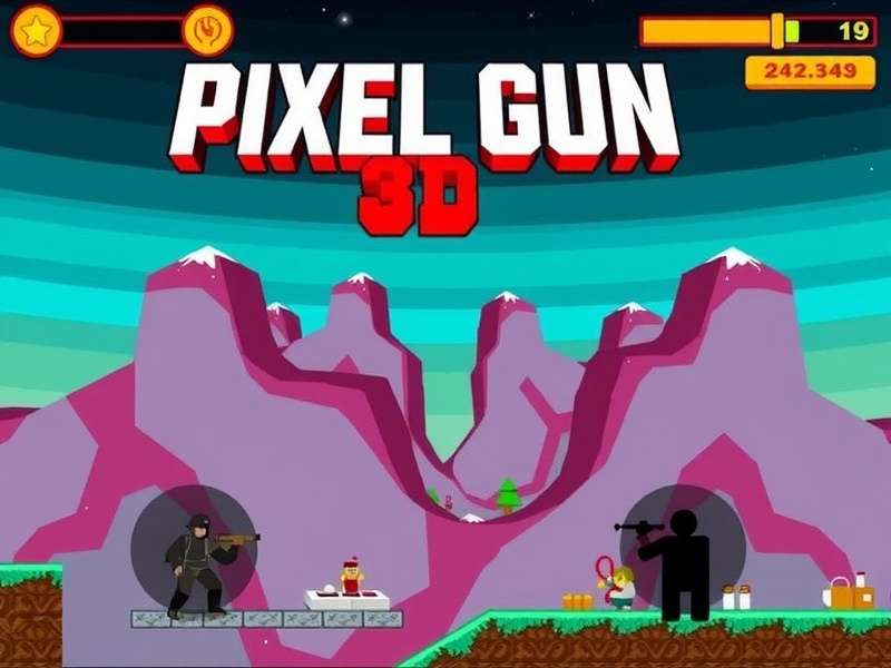 Pixel Gun 3D Mod Menu Interface on PC