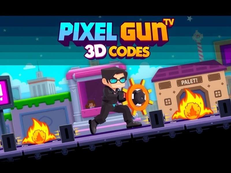 Pixel Gun 3D October 2025 Codes Banner showing in-game rewards