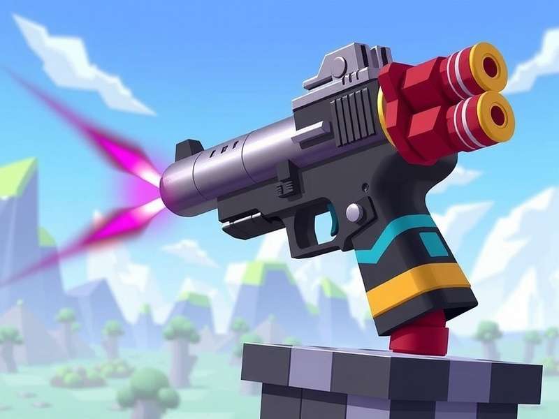 Pixel Gun 3D gameplay on PC with gift code interface