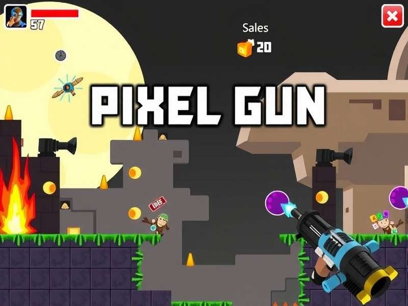Gameloop Emulator running Pixel Gun 3D on a Windows 10 Desktop