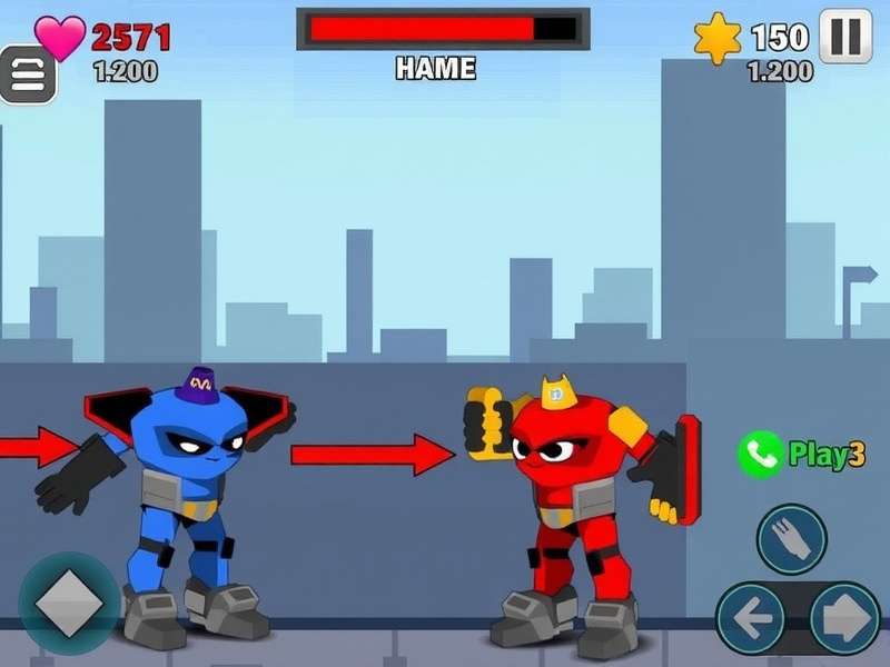 Gaming setup with mobile phone playing Pixel Gun 3D