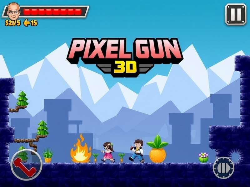 Pixel Gun 3D running on PC without emulator - high resolution graphics