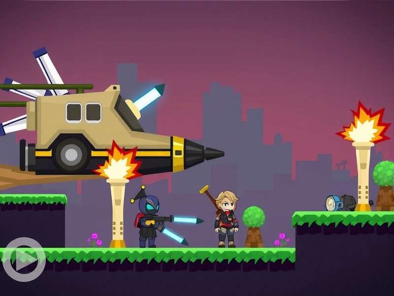 Pixel Gun 3D gameplay screenshot showing blocky characters and weapons