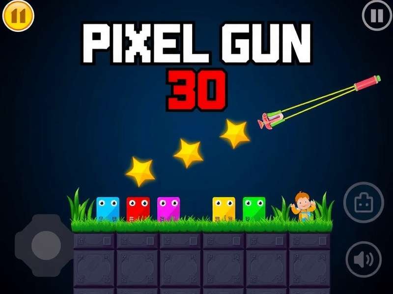 Pixel Gun 3D all weapons unlocked display showing top tier arsenal