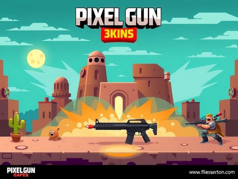 Pixel Gun 3D Skins ultimate collection showcase — legendary, mythic and rare skins displayed in battle arena