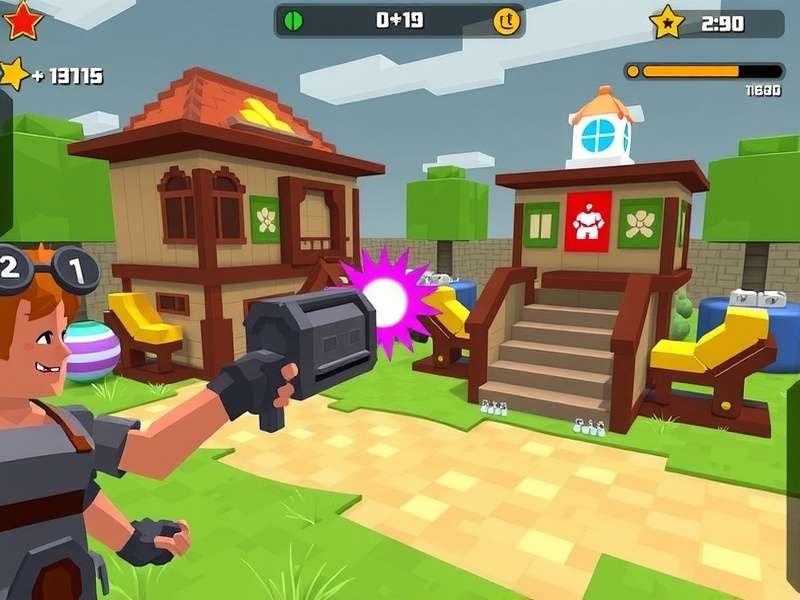 Old Pixel Gun 3D classic lobby screenshot with retro weapons and interface