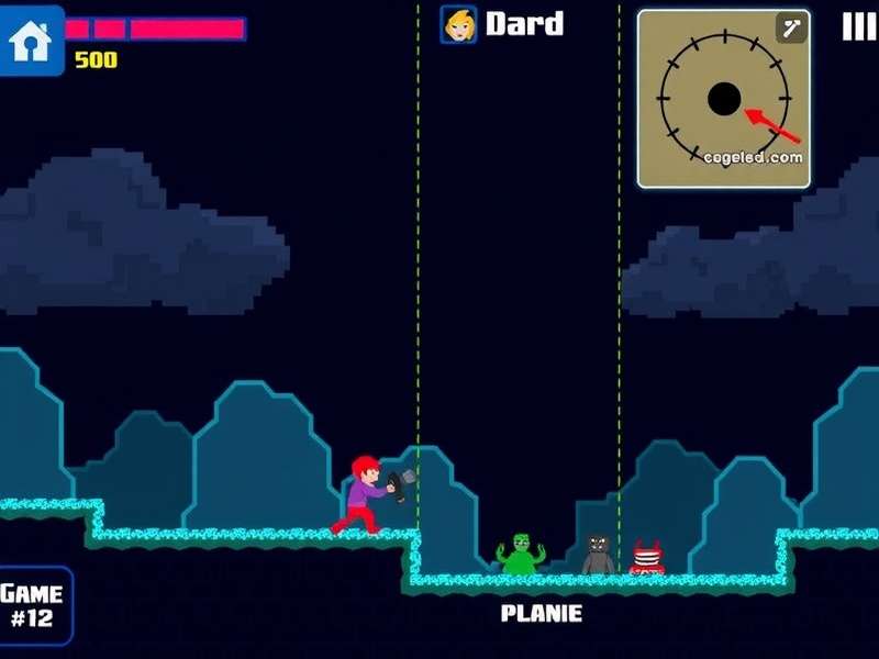 Pixel Gun 3D PC Edition gameplay screenshot with character skins and weapons