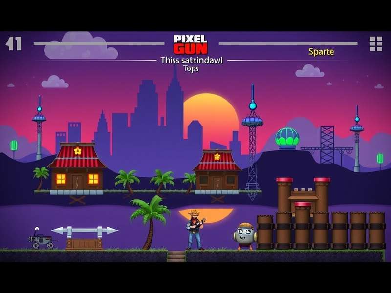 Pixel Gun 3D gameplay with multiple maps showcase