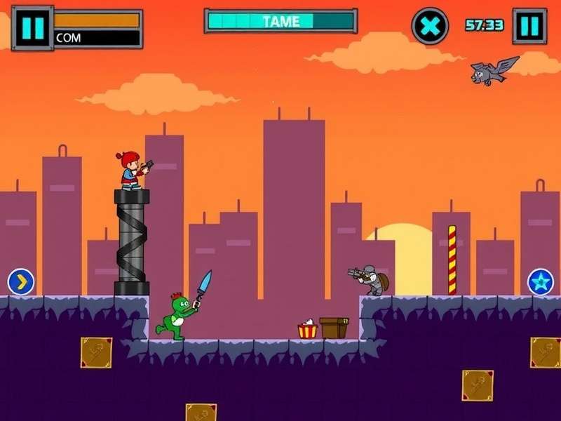 Pixel Gun 3D Unblocked gameplay screenshot showing weapons and maps